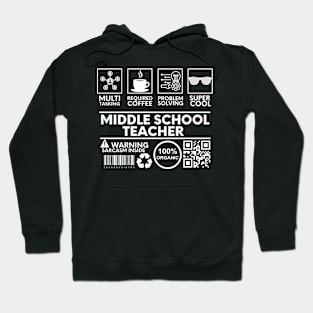 middle school teacher black Hoodie